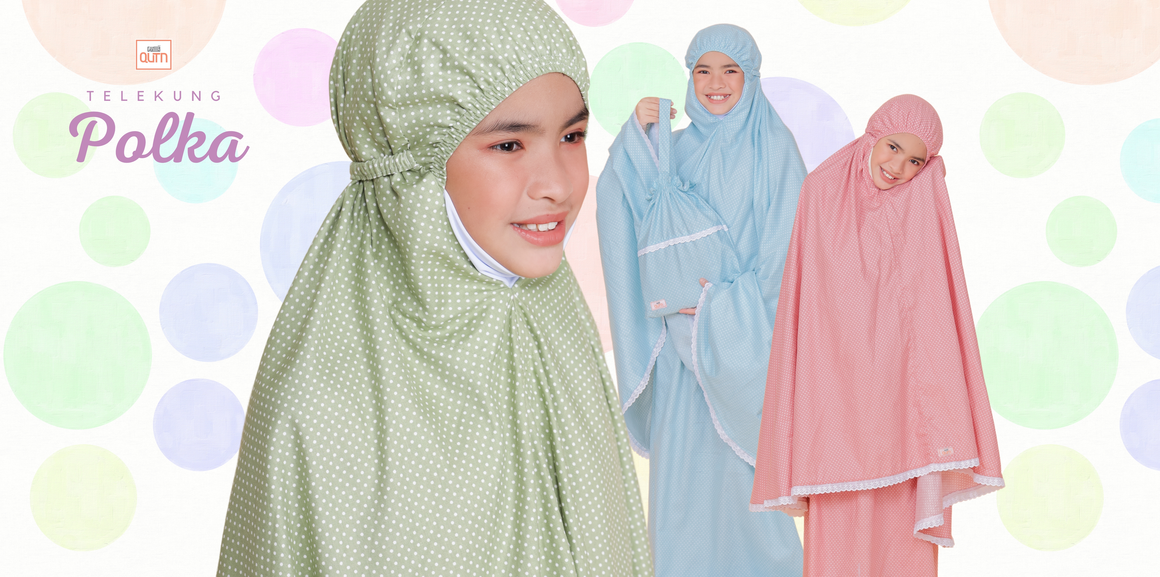 Telekung Polka